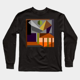 Bauhaus geometric architecture Long Sleeve T-Shirt